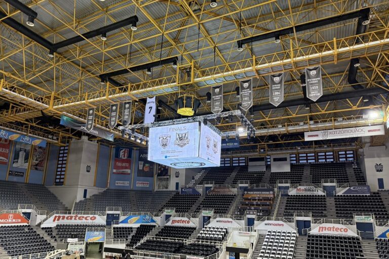 Τοποθετήθηκε και εντυπωσιάζει το cube για τον τελικό του ΠΑΟΚ με τη Μπιλμπάο! (vid)