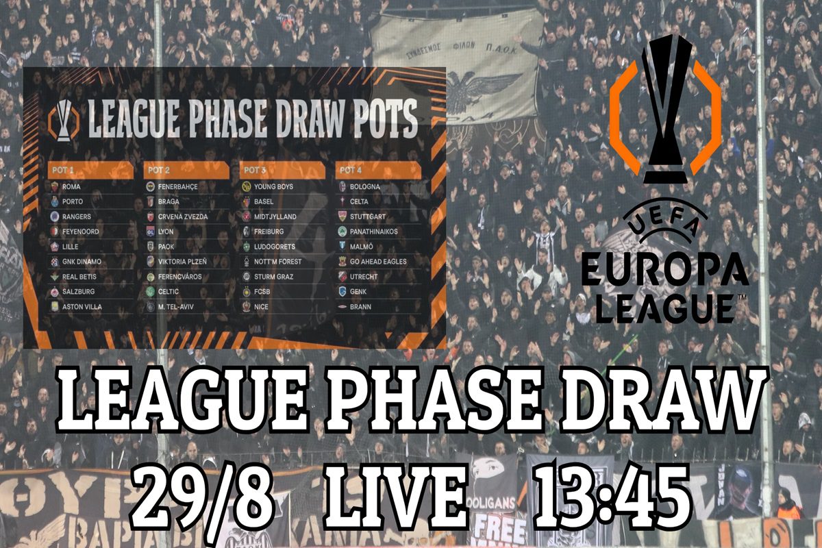 LIVE Η κλήρωση του ΠΑΟΚ στο Europa League από το PAOK TODAY