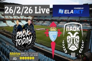 Θέλτα - ΠΑΟΚ LIVE από το PAOK Today